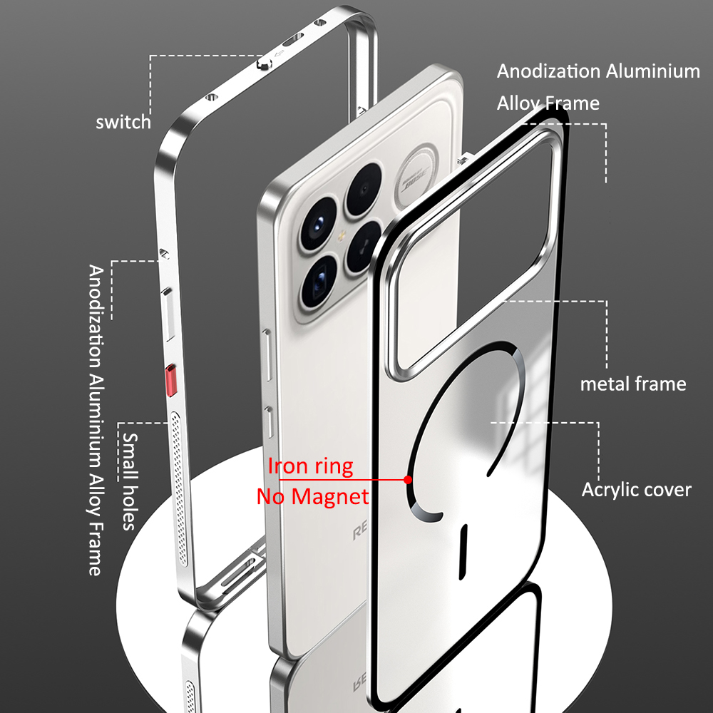 Metal Bumper Aluminum Frame Case - حافظة واقية مضادة للصدمات لهاتف POCO