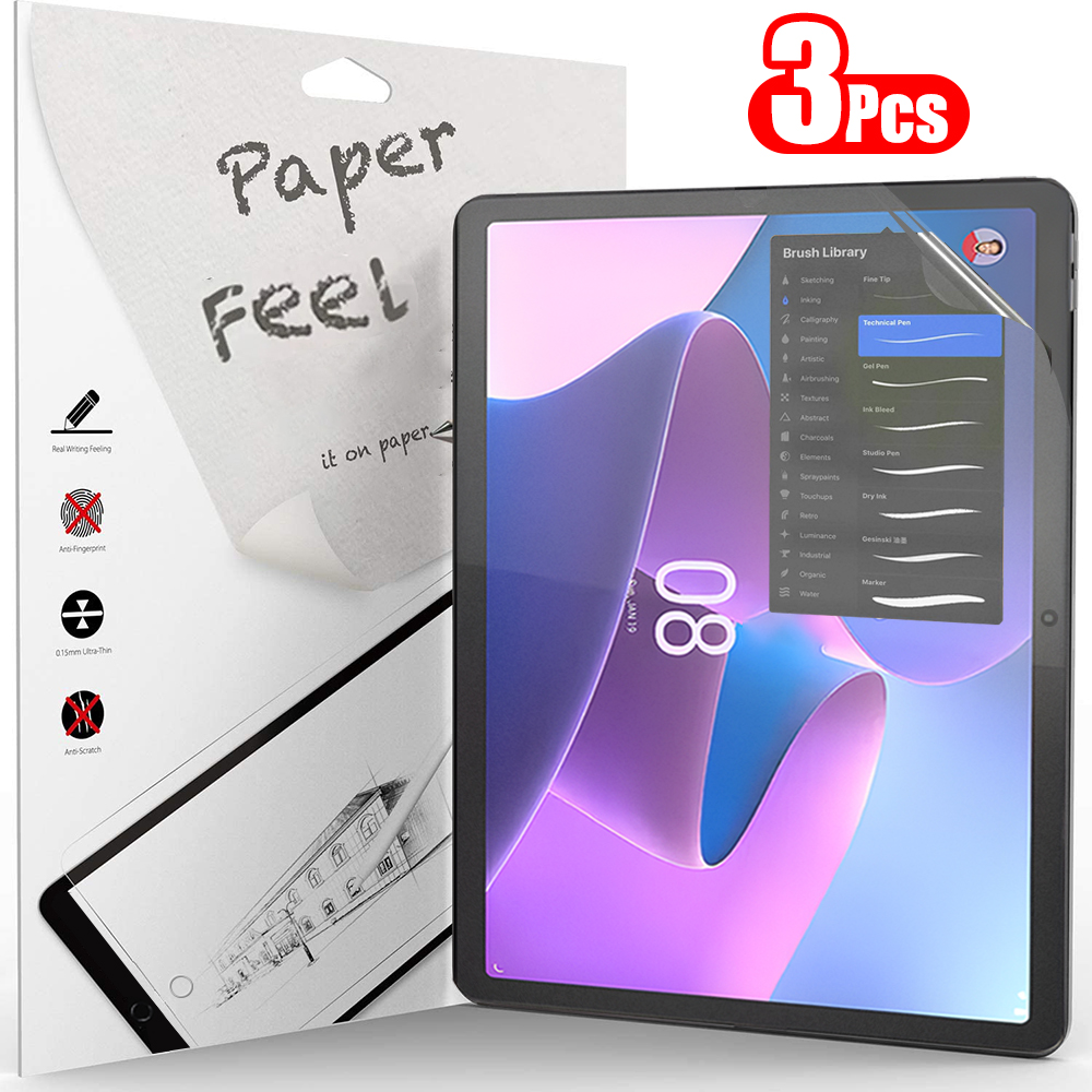 Matte Anti Glare Screen Protector - 3 قطعة ورقة يشعر مثل واقي