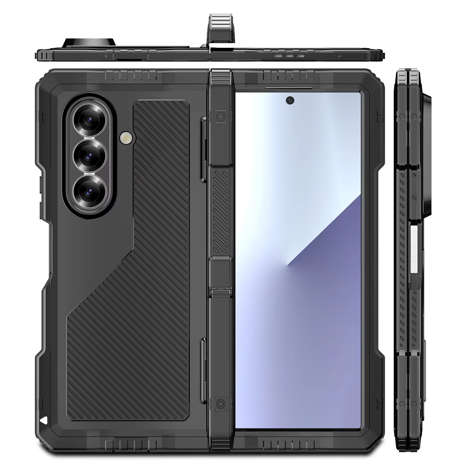 حافظة لهاتف سامسونج Z Fold 7 6 - مراجعة Heavy Duty 360 Full Body Protective Case وسعره