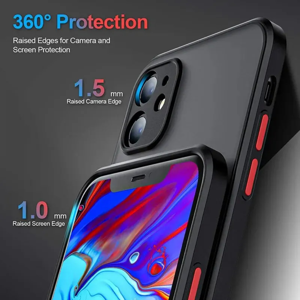 حافظة مضادة للصدمات لهاتف آيفو - مراجعة Matte Hard Pc Back Case وسعره