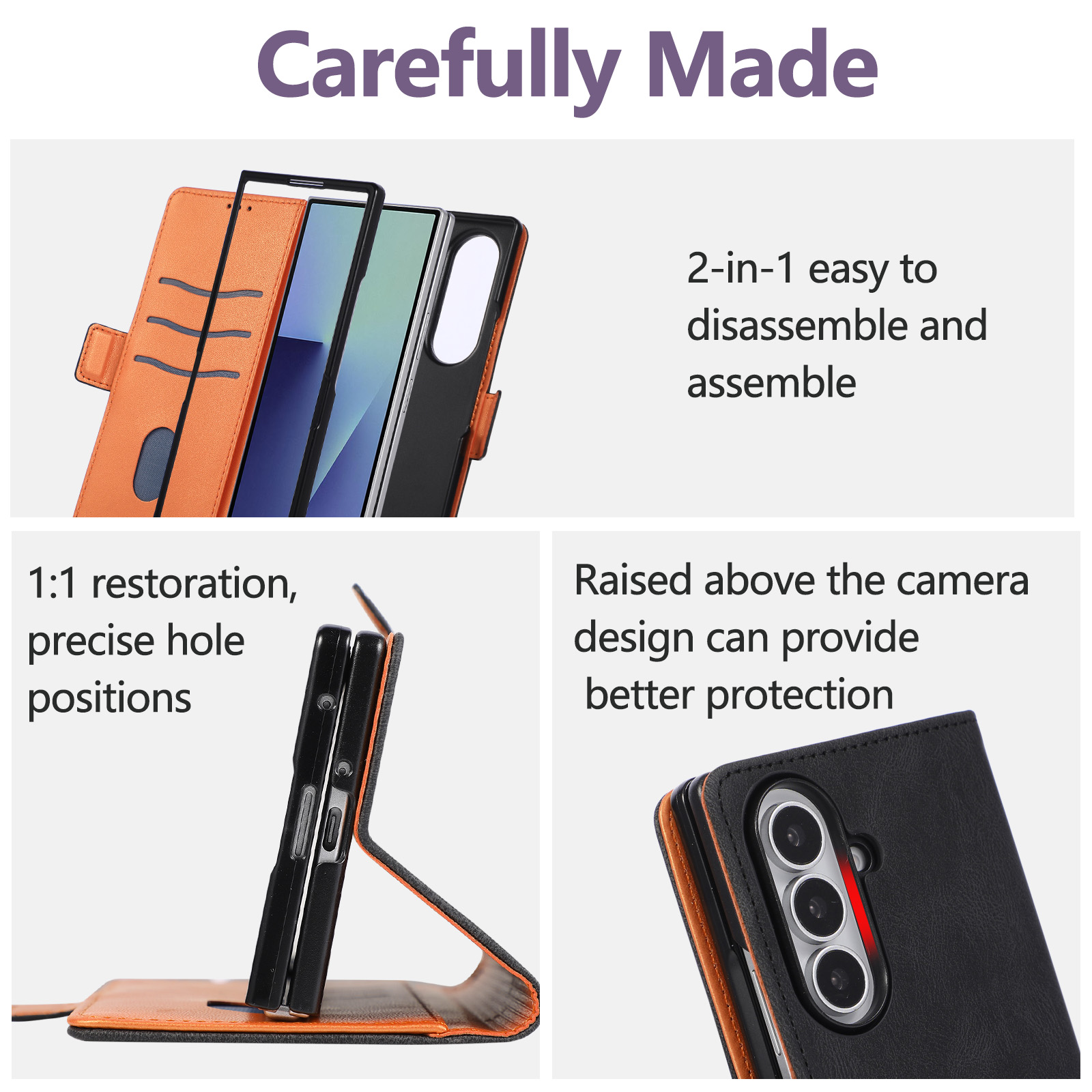 حافظة هاتف جلدية قابلة للطي بت - مراجعة Leather Wallet Card Holder Phone Cover وسعره