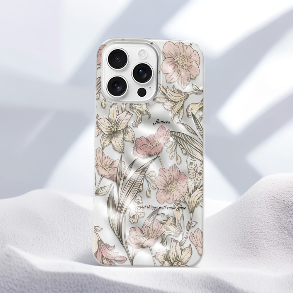 غطاء هاتف ناعم من مادة TPU بتص - مراجعة Vintage Floral Pattern Soft Case وسعره