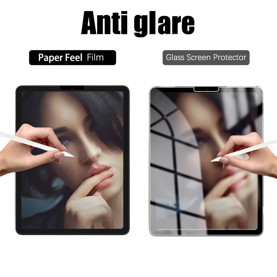 3 قطعة ورقة يشعر مثل واقي الشا - مراجعة Matte Anti Glare Screen Protector وسعره